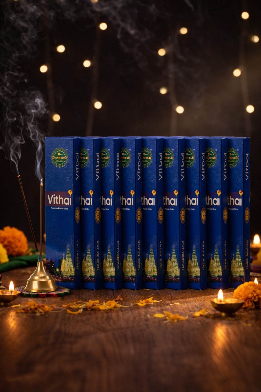 DESHPANDE BANDHU + Premium Vithai Agarbatti Pack of 10 (Long Lasting Fragrance)