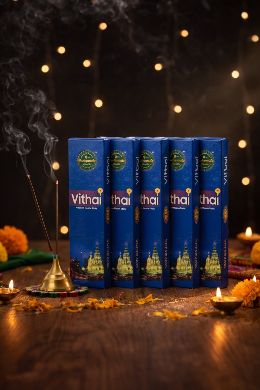 DESHPANDE BANDHU + Premium Vithai Agarbatti Pack of 5 (Long Lasting Fragrance)